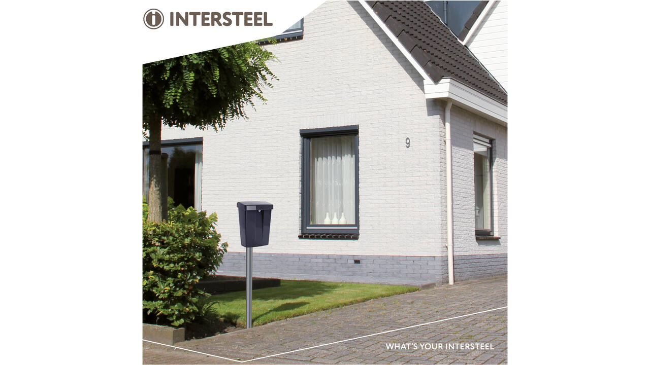 Postkast SUMMUS kunststof met slot (2 sleutels) zwart RAL 9005
