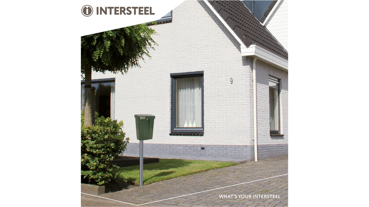 Postkast SUMMUS kunststof met slot (2 sleutels) groen RAL 6009
