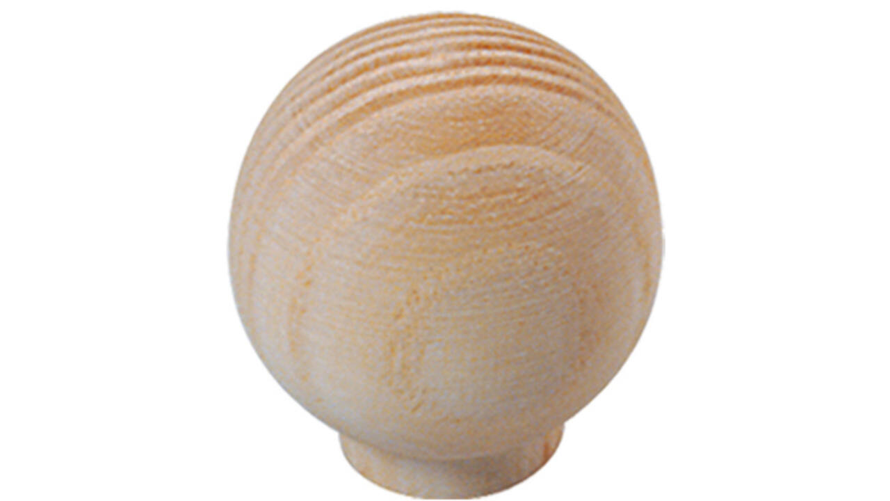 Meubelknop bolrond ø18/35mm essenhout