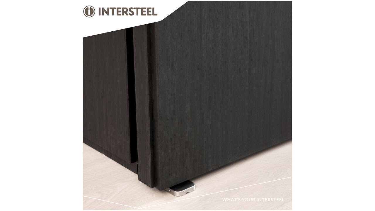 Taatsscharnier 158x47x33mm tbv houten deuren, afdekkappen rvs