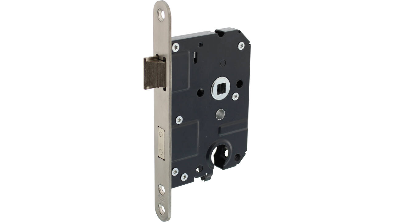 SKG1 veiligheidscilinderslot 55mm, rvs voorplaat afgerond 20x174