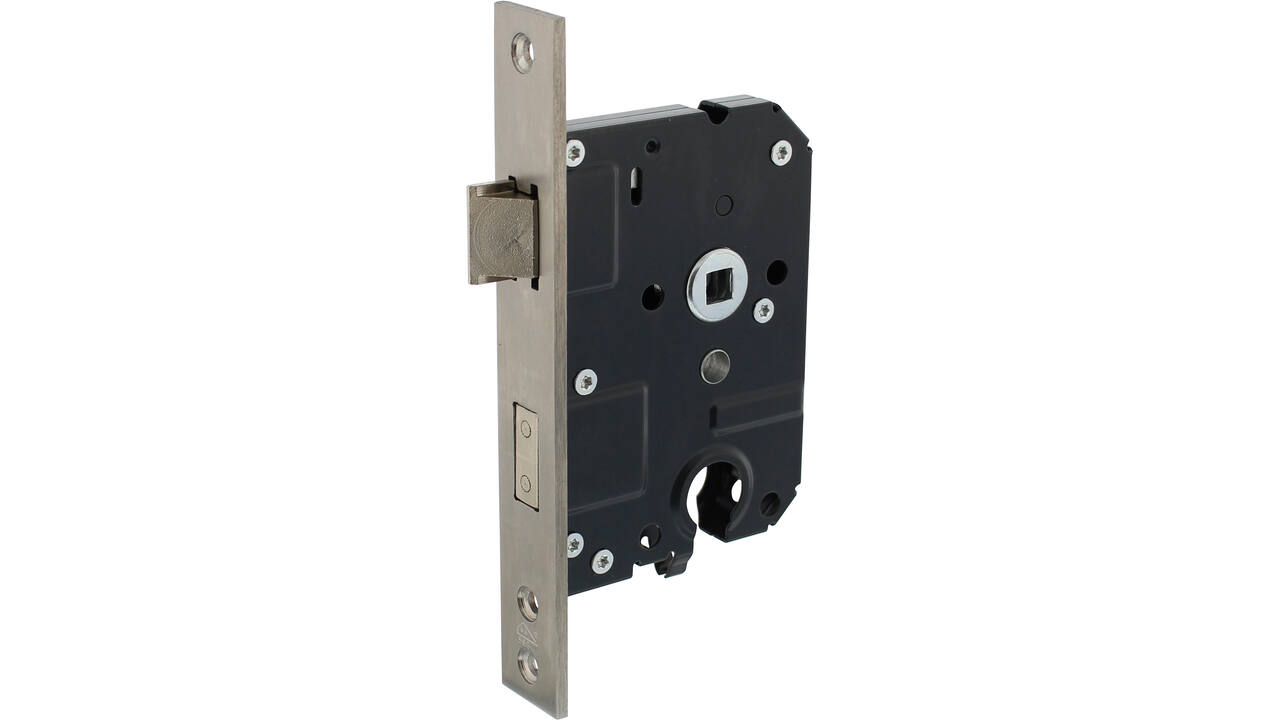 SKG2 veiligheidscilinderslot 55mm, rvs voorplaat rechthoekig 25x174