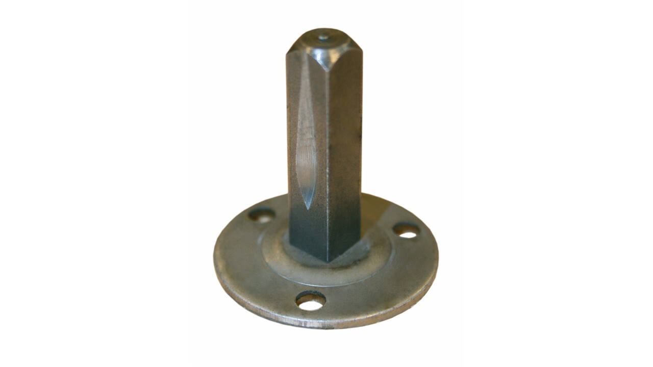 Onderplaat met vaste vierkantstift 8x35mm