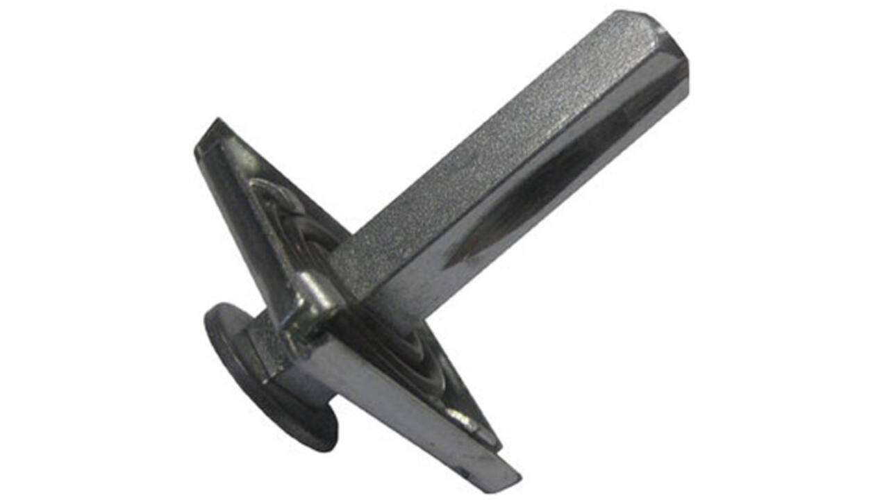 Stift met veerplaatje vierkant