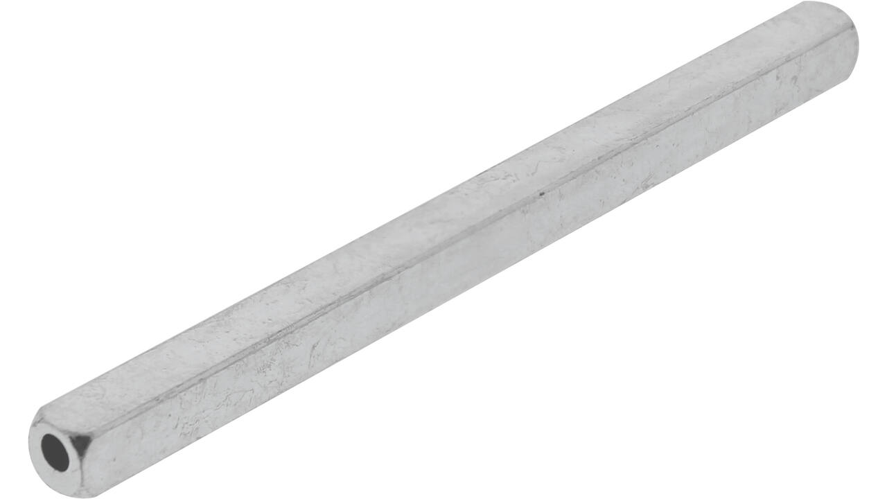 Stift beide zijden hol 8x125mm