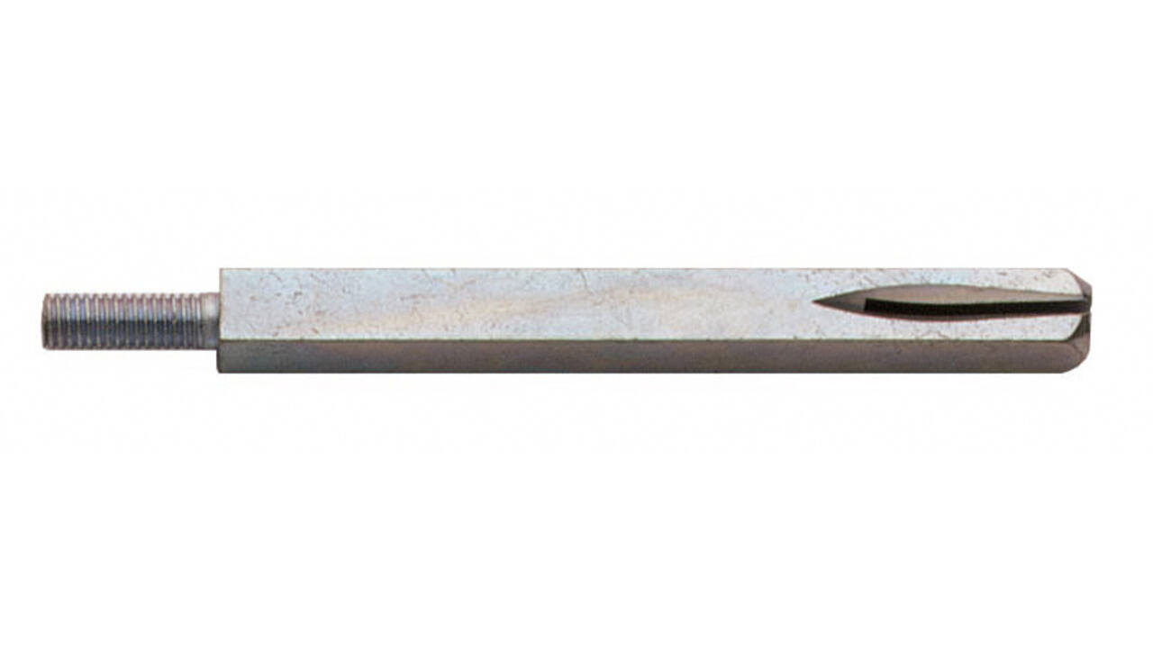 Wisselstift schroefdraad M6/zaagsnede 8x90mm