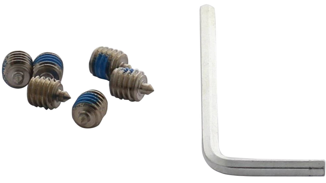 Accessoireset B: 6 inbusboutjes M6x6mm met punt en inbussleutel
