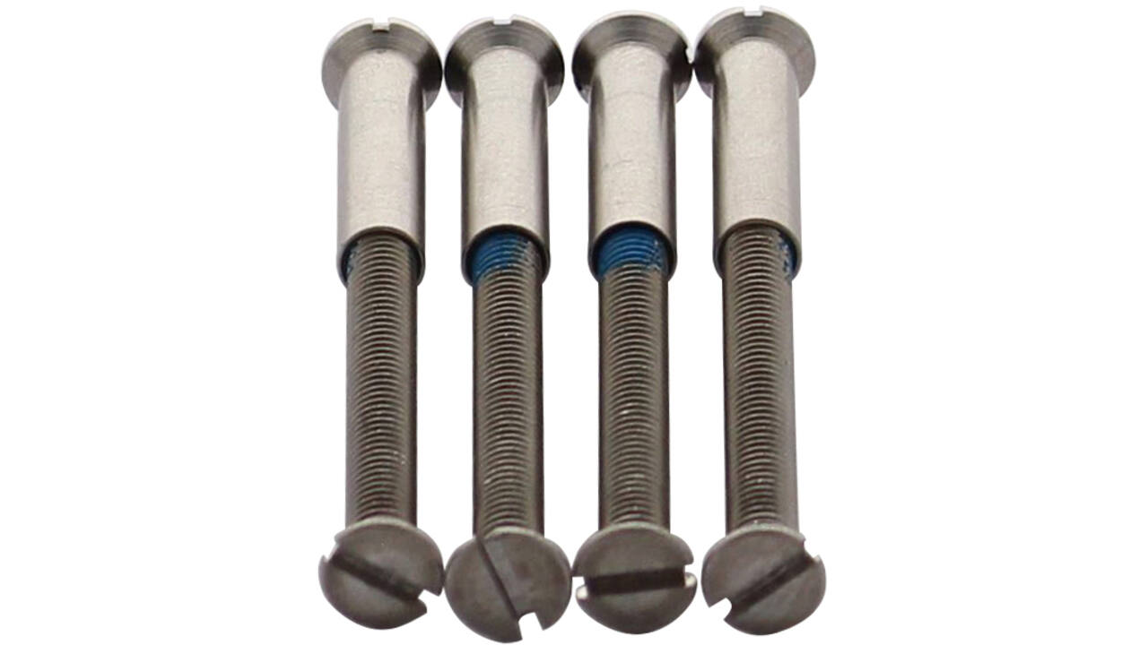 Accessoireset H: 4 patentbouten M4x38mm met patenthulzen M4x23mm rvs