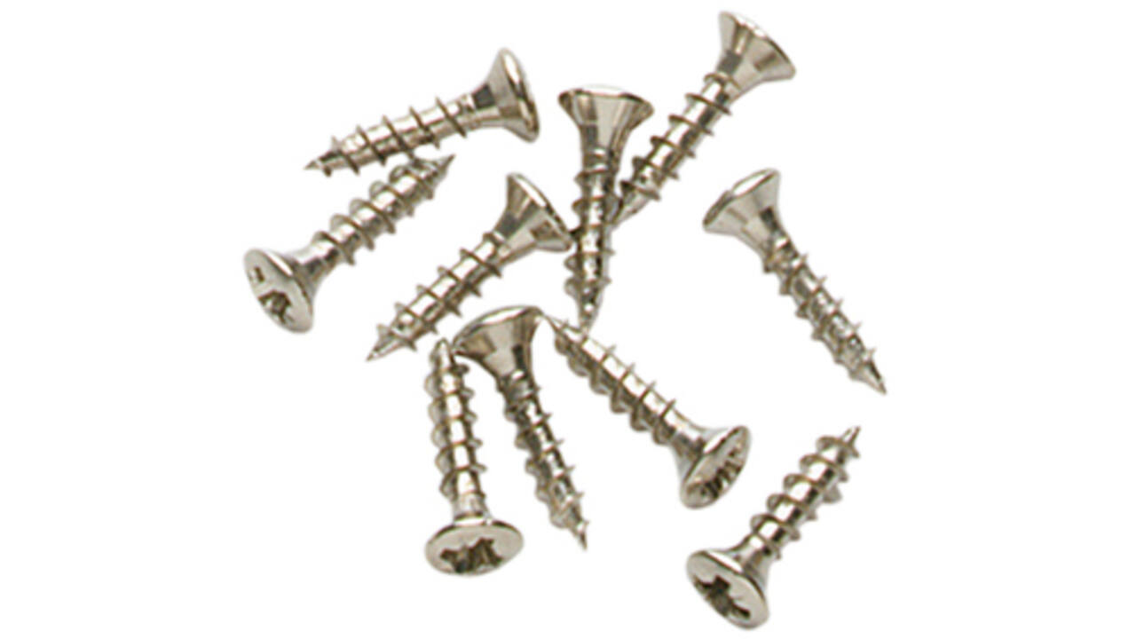 Houtschroef 3,5x20mm lenskop vernikkeld