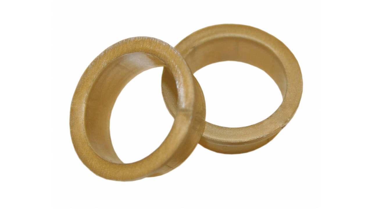 Halsring ø23x1mm reductiemaat ø20mm-18mm nylon bruin