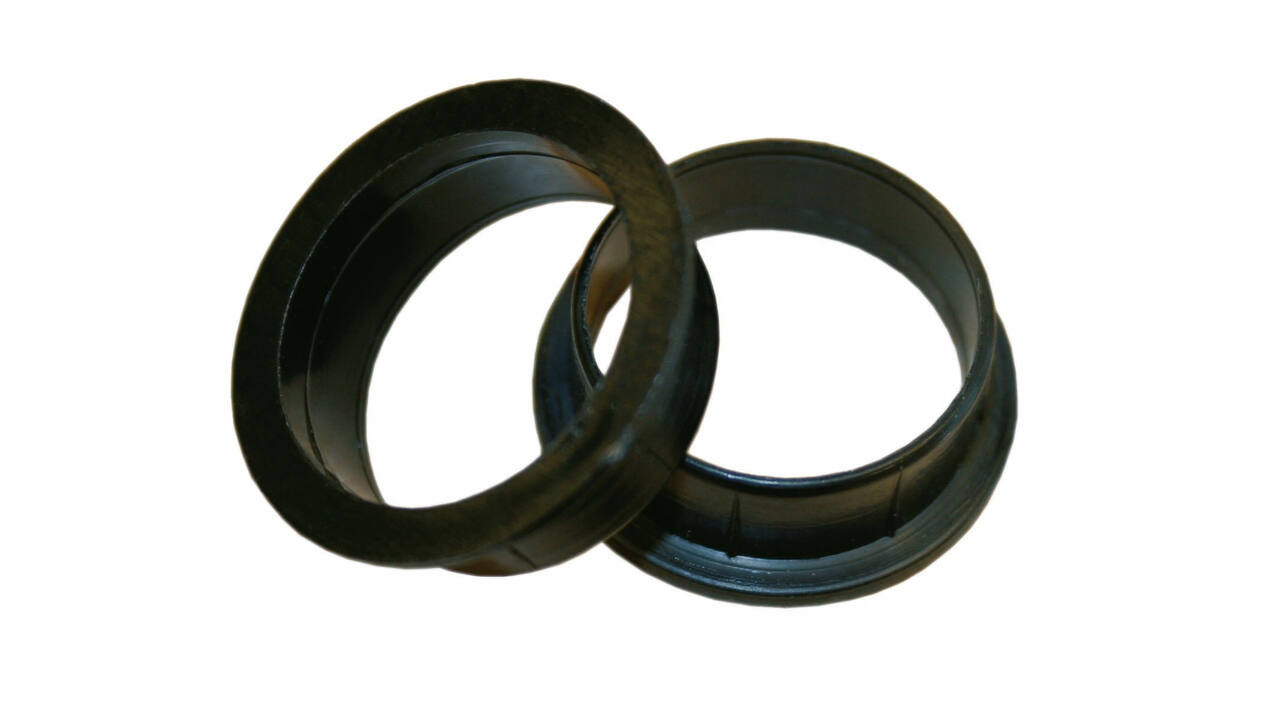 Halsring ø23x1mm reductiemaat ø20mm-18mm nylon zwart