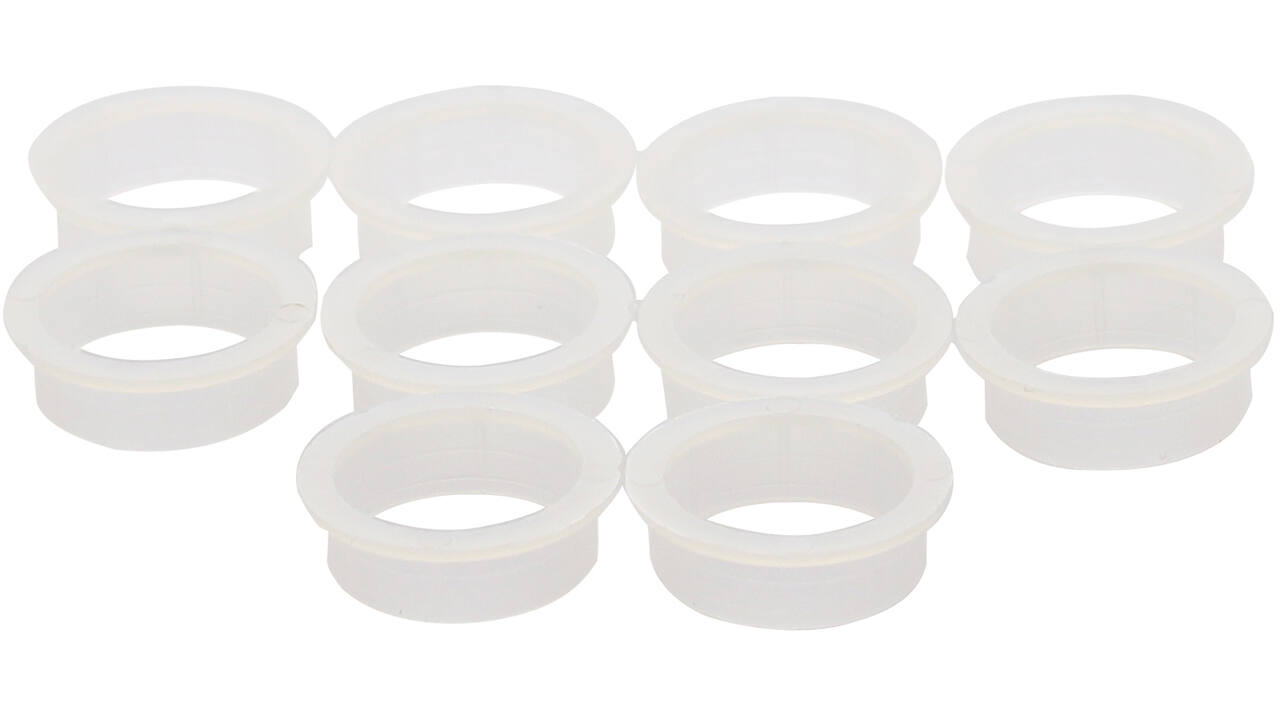 Accessoireset C: 10 nylon ringen ø20mm-18mm wit