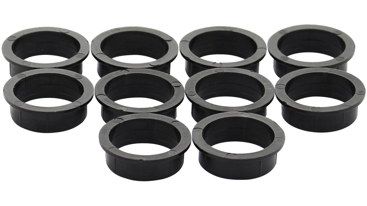 Accessoireset E: 10 nylon ringen ø20mm-18mm zwart