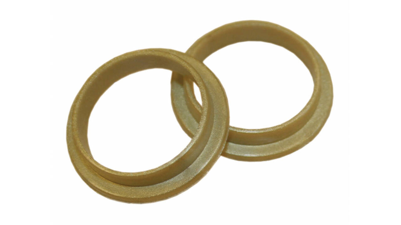 Halsring ø21x1mm reductiemaat ø18mm-16mm nylon bruin