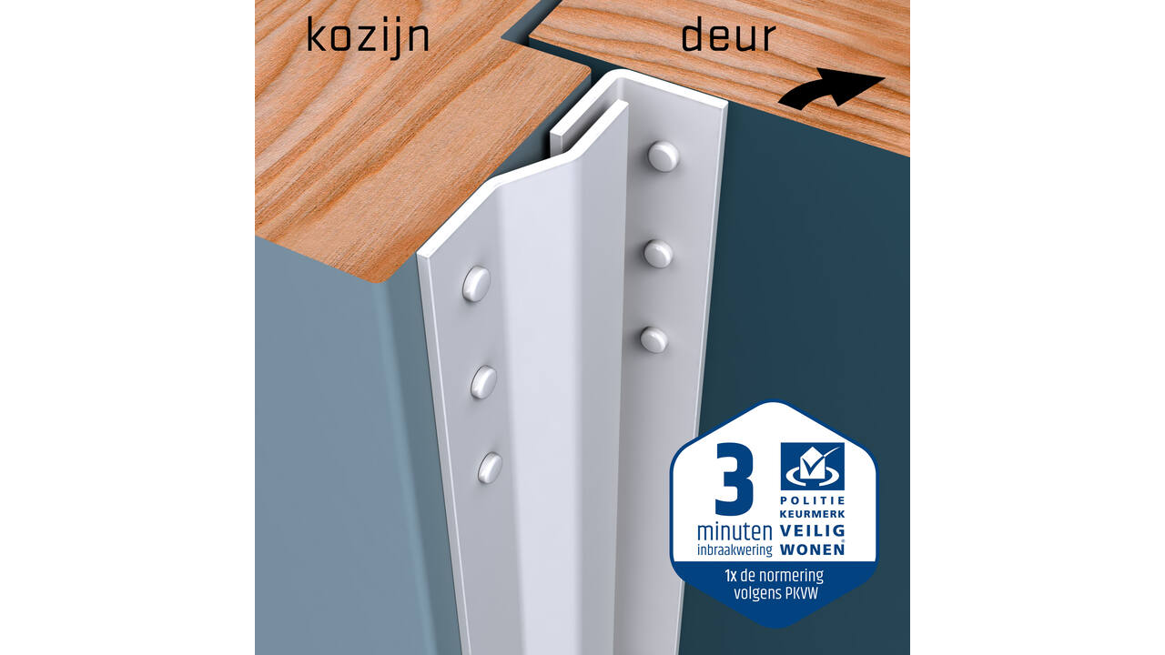 SecuStrip Basic binnendraaiend 2050mm wit
