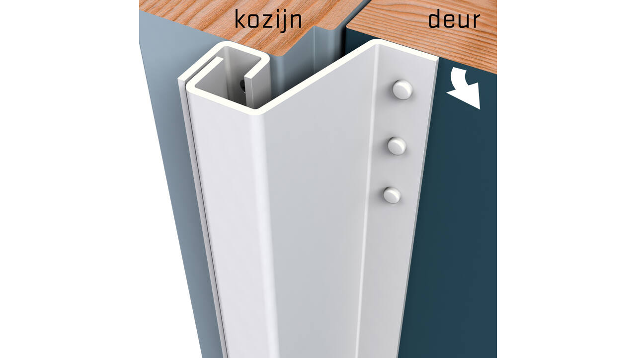 SecuStrip Plus buitendraaiend 14-20mm 2115mm wit
