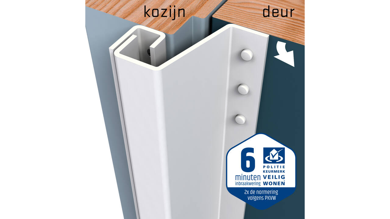 SecuStrip Plus buitendraaiend 14-20mm 2115mm wit