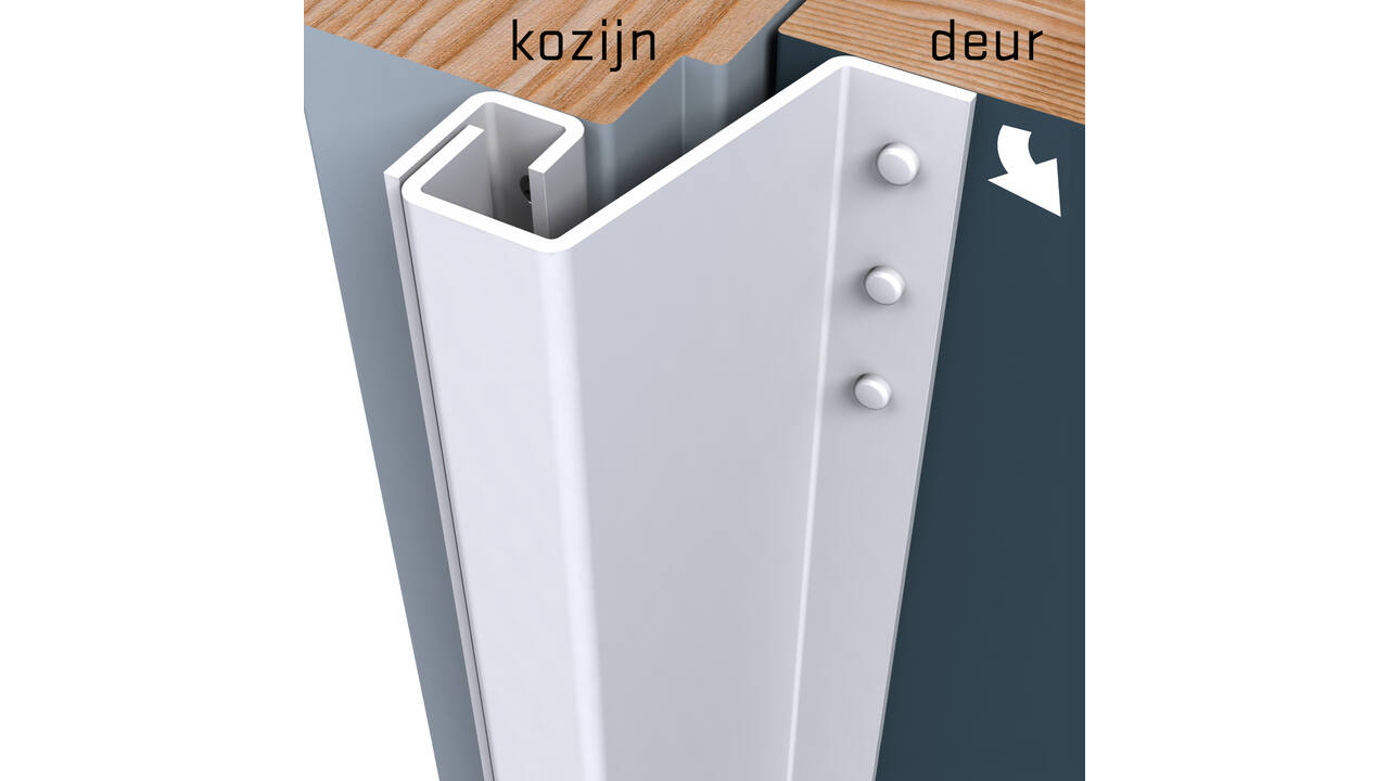 SecuStrip Plus buitendraaiend 21-27mm 2115mm wit