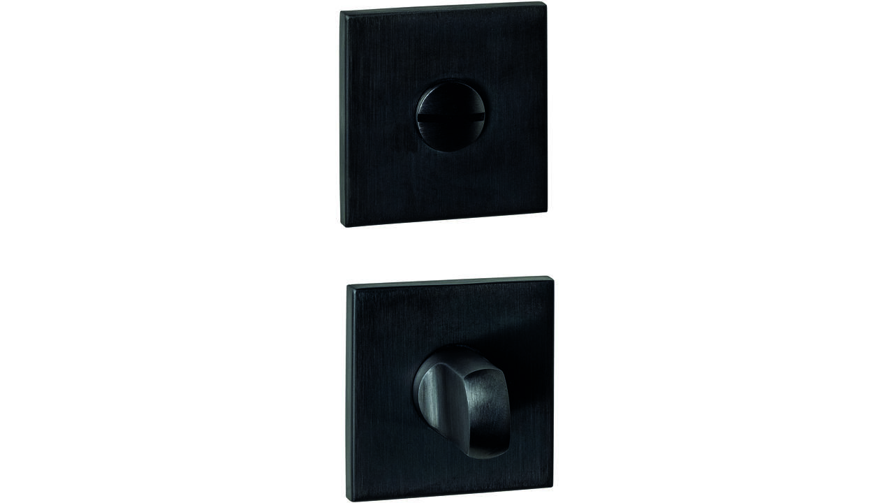 WC-sluiting verdekt 53x53x6mm met stift 6-8mm PVD zwart