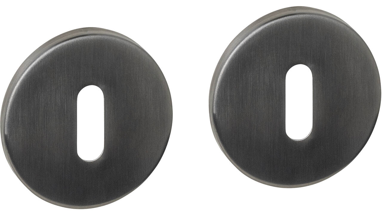 Sleutelrozetten verdekt ø52x6mm PVD antraciet