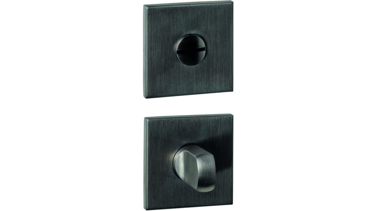 WC-sluiting verdekt 53x53x6mm met stift 6-8mm PVD antraciet