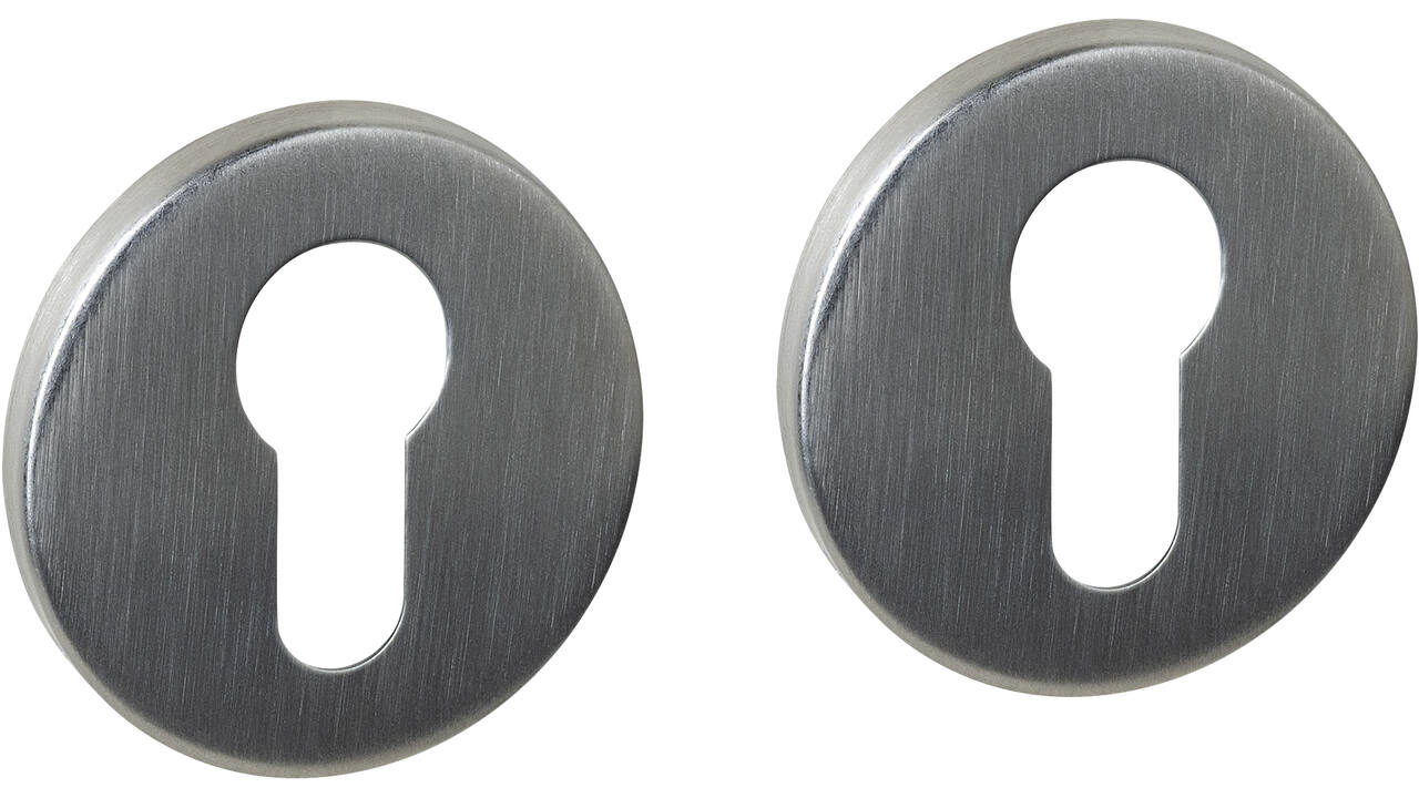 Cilinderrozetten verdekt ø52x6mm rvs