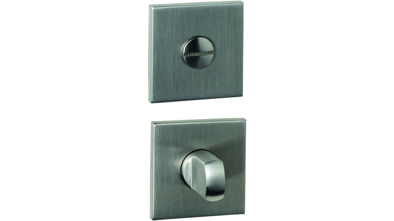 WC-sluiting verdekt 53x53x6mm met stift 6-8mm rvs