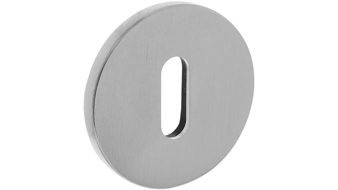 Olivari sleutelrozet rond 51x5mm met nokken en doorgaande bevestiging Chroom mat
