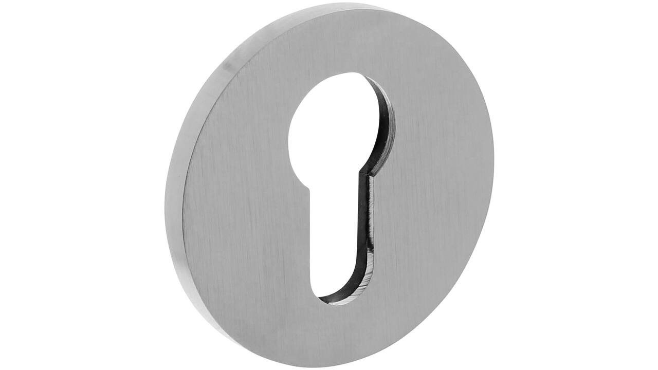 Olivari pc-rozet rond 51x5mm met nokken en doorgaande bevestiging Chroom mat