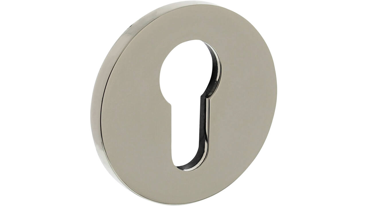 Olivari pc-rozet rond 51x5mm met nokken en doorgaande bevestiging Nikkel titaan PVD