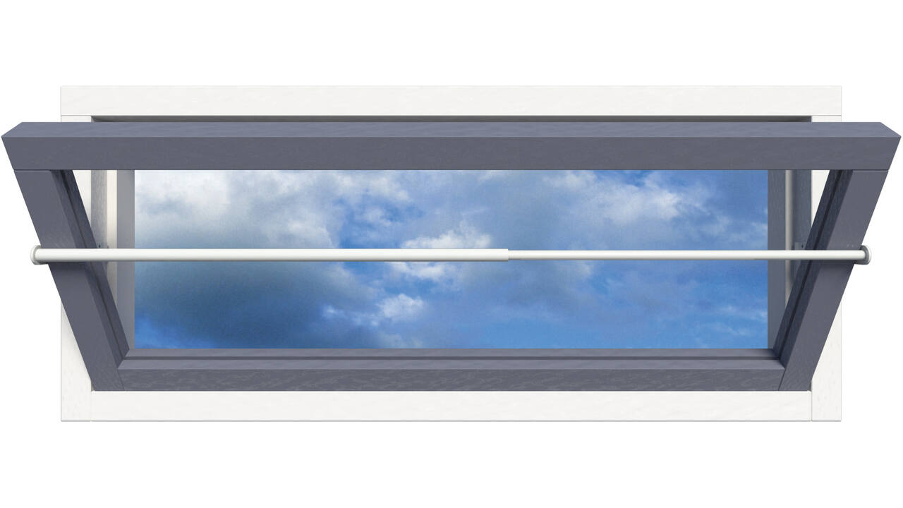 SecuBar Valraambeveiliging set in de dag 90-145cm wit