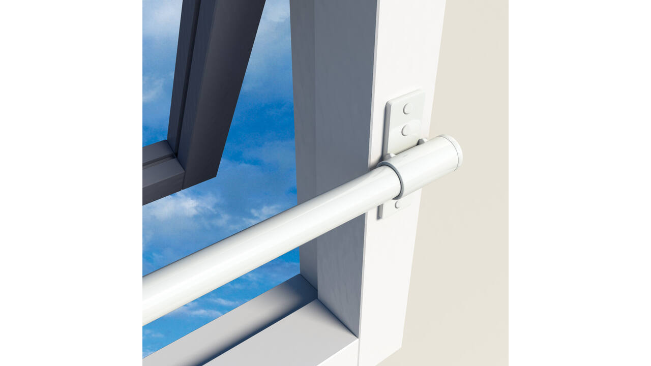 SecuBar Twist Staal set op de dag wit 99cm