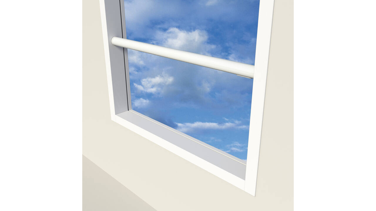 SecuGuard Doorvalbeveiliging  set in de dag wit 129cm