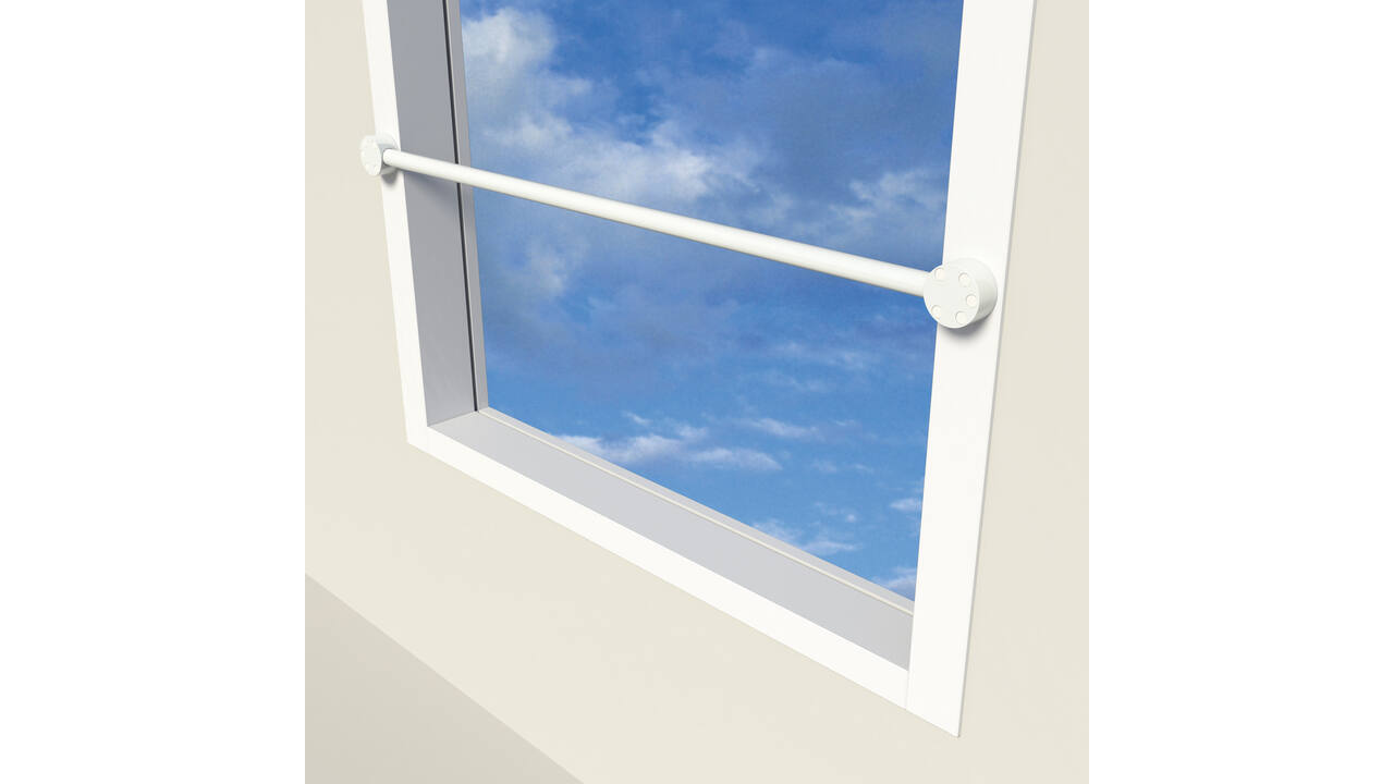 SecuGuard Doorvalbeveiliging SlimLine set op de dag wit130cm