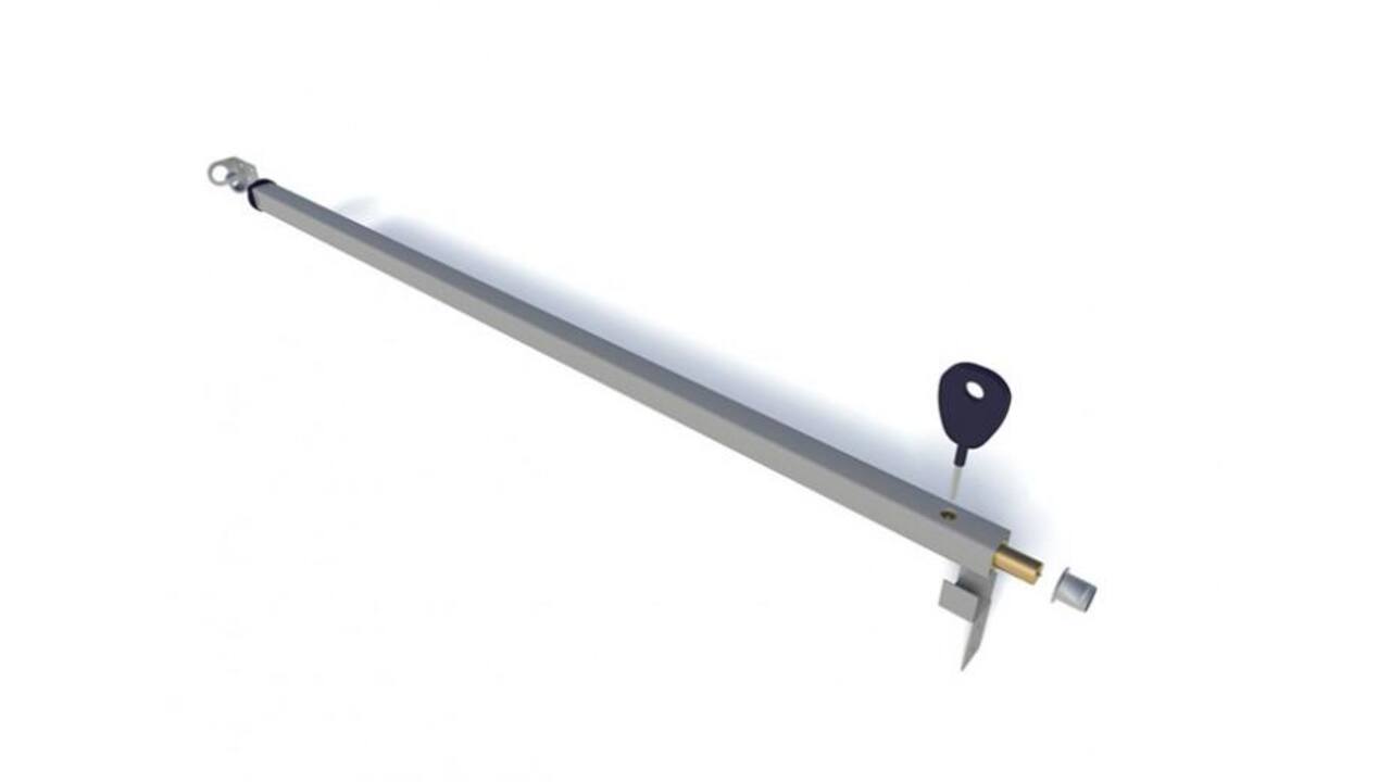 SecuBar Schuifpui Basic Positioneer houder Ral 9006