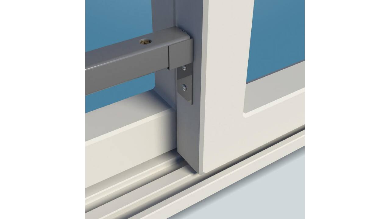 SecuBar Schuifpui Basic Positioneer houder Ral 9006