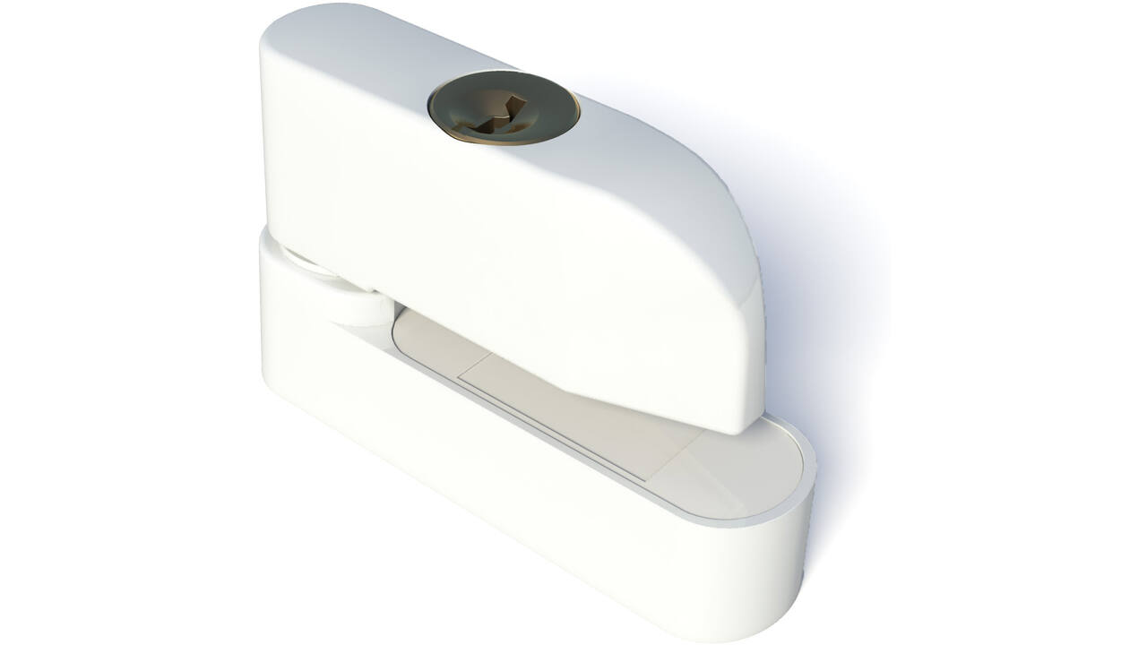 SecuMax Raamgrendel afsluitbaar wit