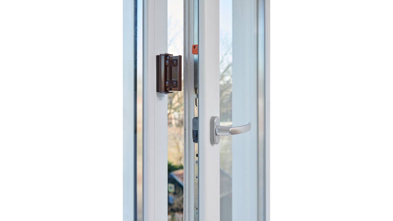 SecuMax Draaikiep raam grendel XL bruin