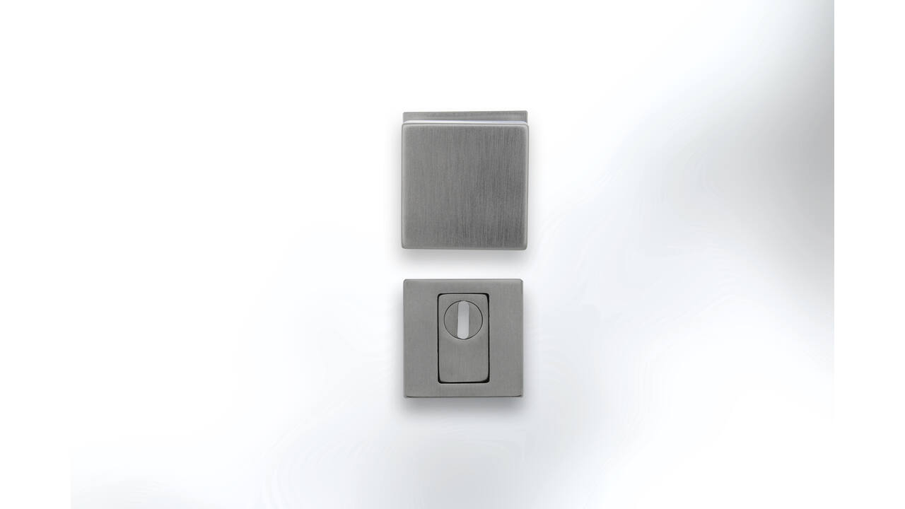 SKG3 veiligheidsrozetten vierkant 54x54x12mm profielcilindergat met kerntrekbeveiliging PVD titaan mat
