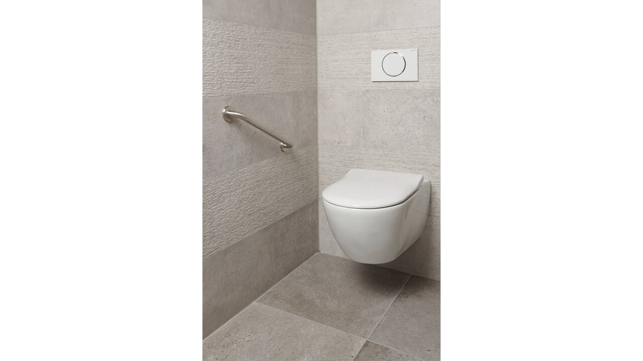 SecuCare Wandbeugel 45cm RVS geborsteld Ø25