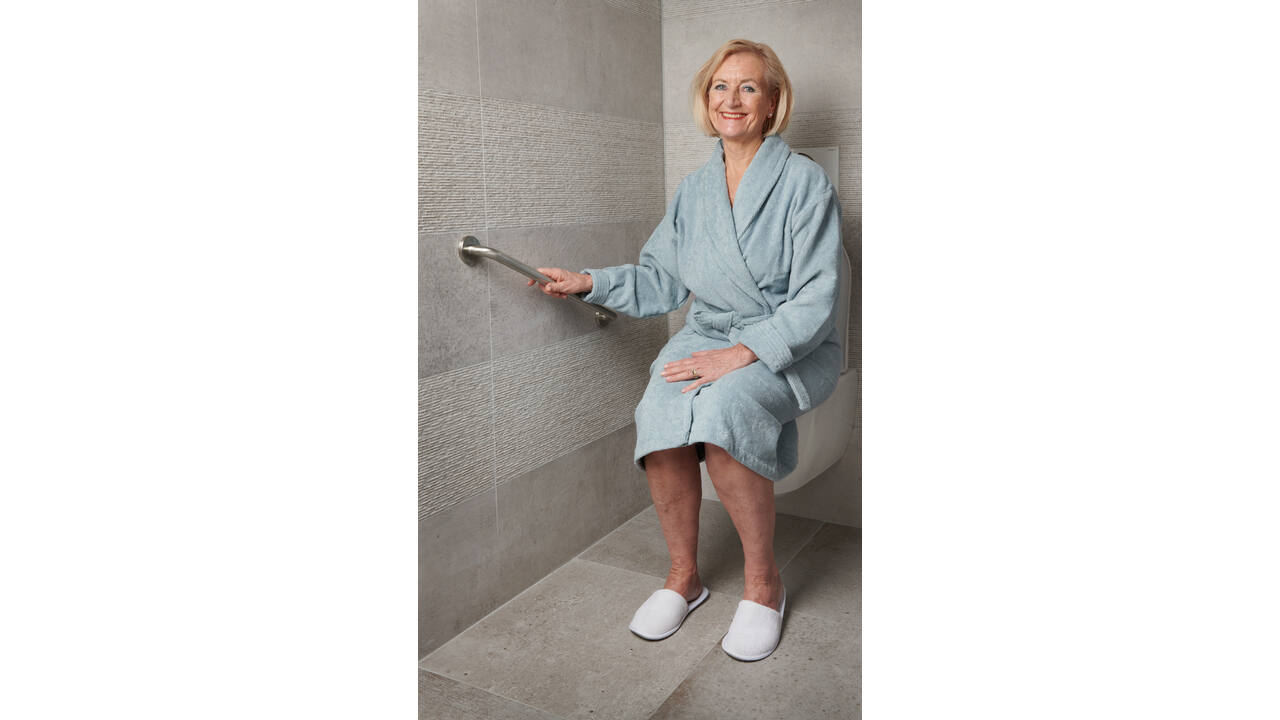 SecuCare Wandbeugel 60cm RVS geborsteld Ø25