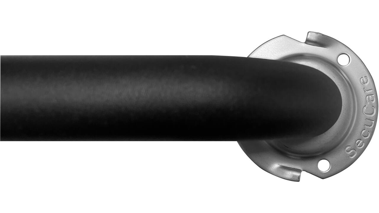 SecuCare Wandbeugel 30cm RVS Ø25 Zwart