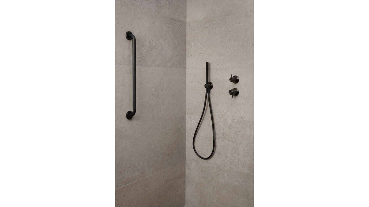 SecuCare Wandbeugel 60cm RVS Ø25 Zwart