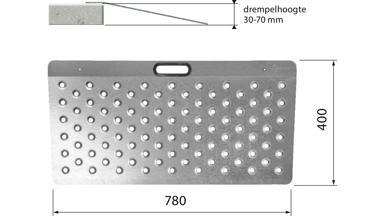 SecuCare Drempelhulp Plus model 2 B78 H 3-7cm