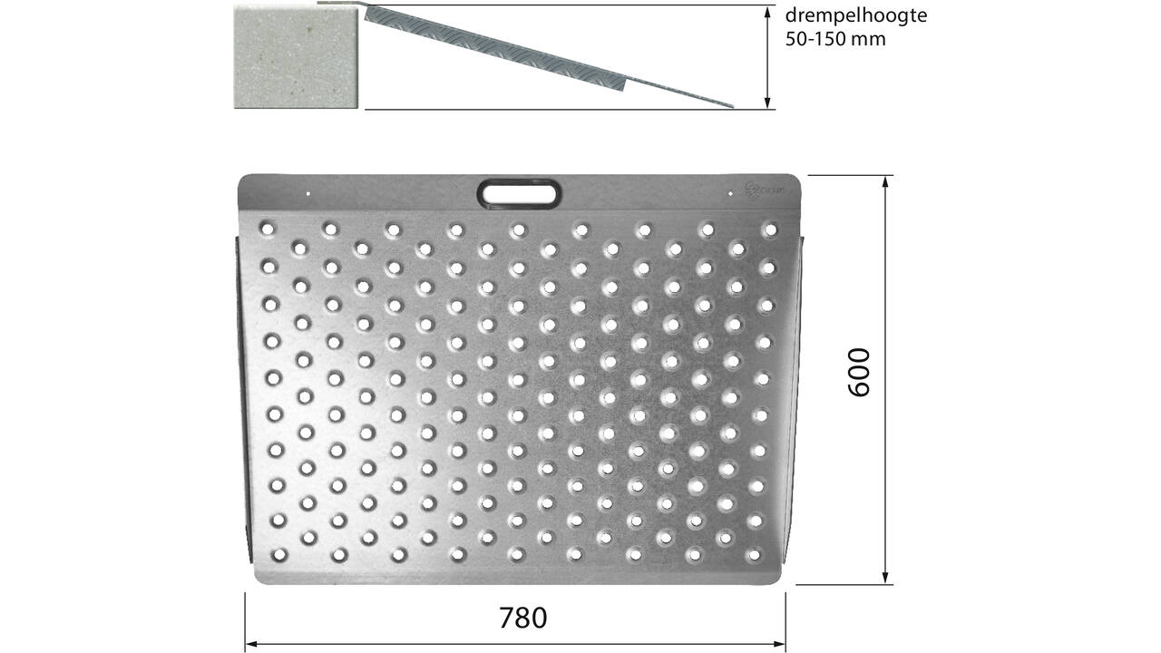 SecuCare Drempelhulp Plus model 3 B78 H 5-15 cm