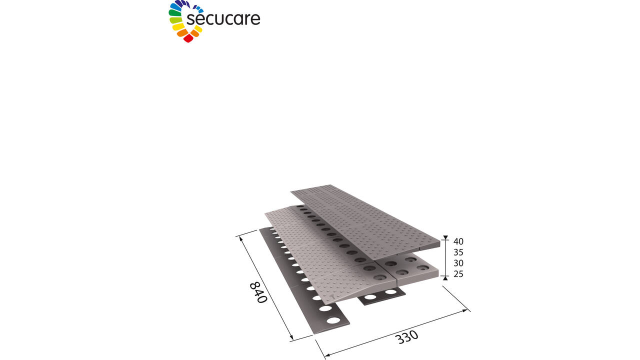 SecuCare Drempelhulp set 2, 84x4x33cm