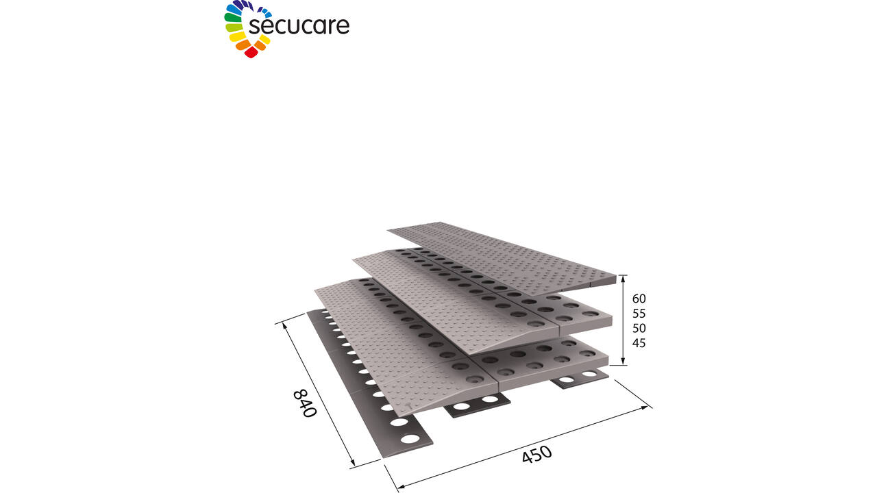 SecuCare Drempelhulp set 3, 84x6x45cm