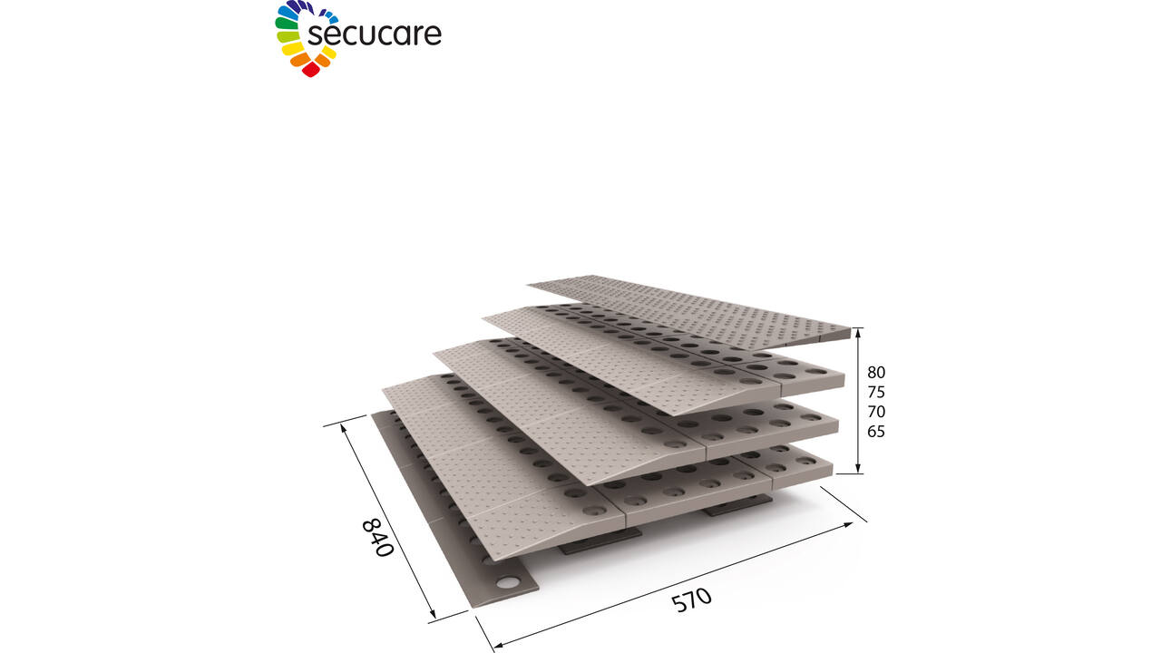 SecuCare Drempelhulp set 4, 84x8x57cm