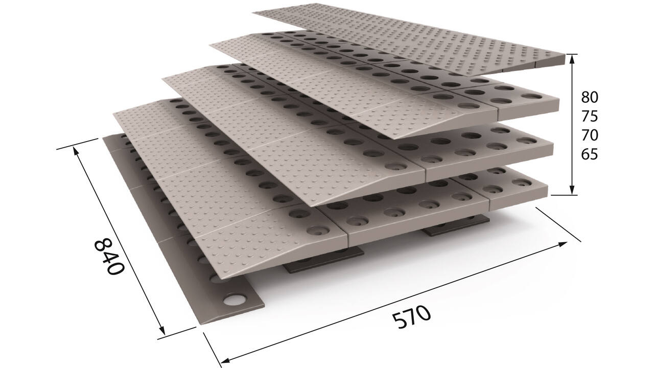 SecuCare Drempelhulp set 4, 84x8x57cm