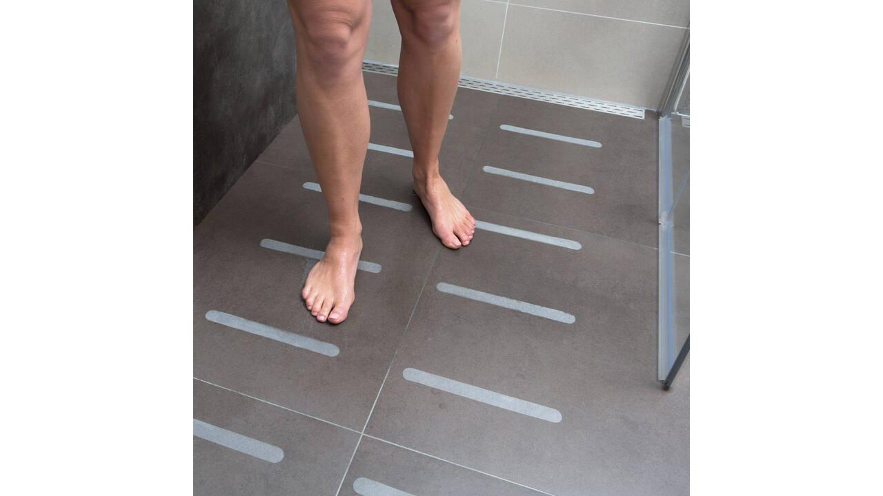 SecuCare Anti slip sticker langwerpig, 25x245mm, transp (12)
